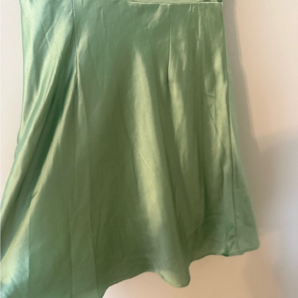 Free People Violet Visions Satin Mini Dress - Mint Green - Size 4 - Picture 2 of 9
